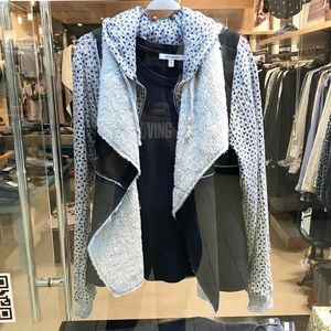 Dylan faux fur and faux suede vest